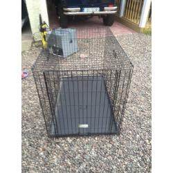 Large dog cage.