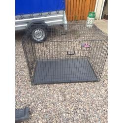 Large dog cage.