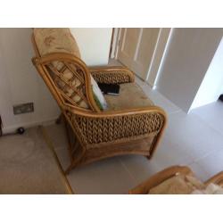 Wicker chair and sofa