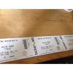 3 tickets for Dominic boag 9th March 2017