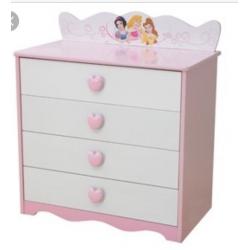 Disney Princess toddler bed & matching chest of drawers