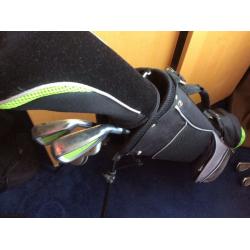 Boys golf clubs with bag junior young guns