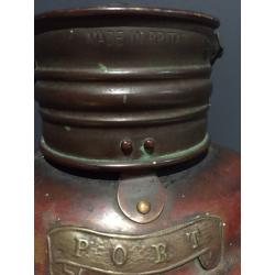 Antique nautical copper&brass ship lantern