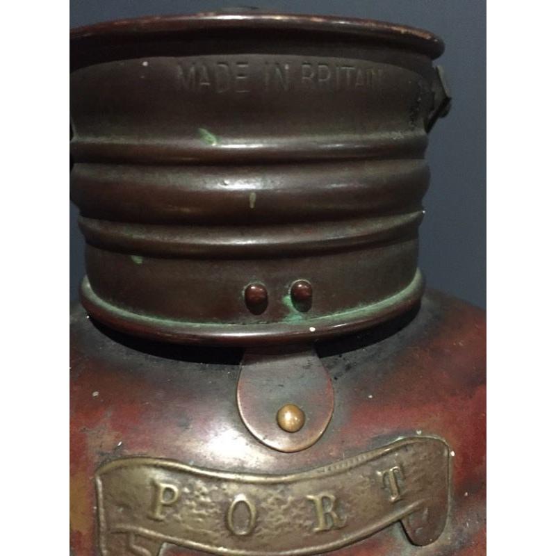 Antique nautical copper&brass ship lantern