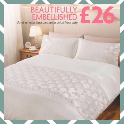 Zara sequin duvet set