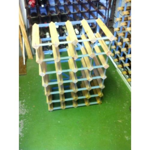 2x RTA 24 bottle wine rack, natural pine