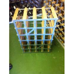 2x RTA 24 bottle wine rack, natural pine