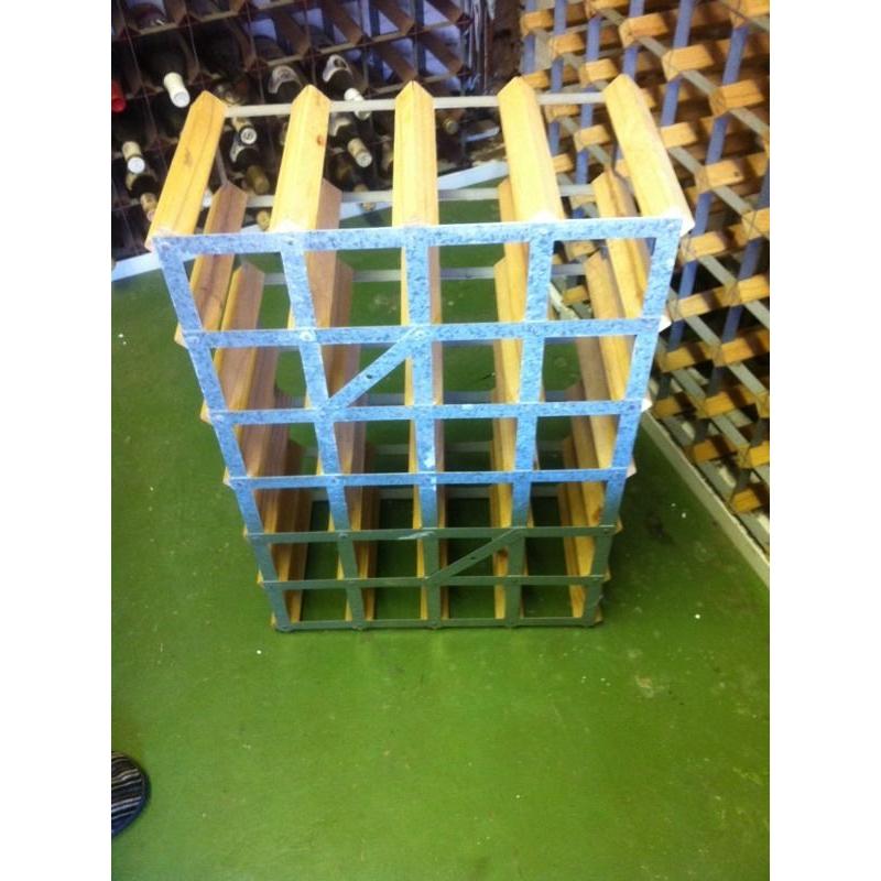 2x RTA 24 bottle wine rack, natural pine