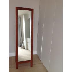Habitat freestanding real wood mirror