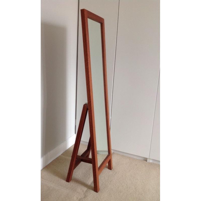 Habitat freestanding real wood mirror
