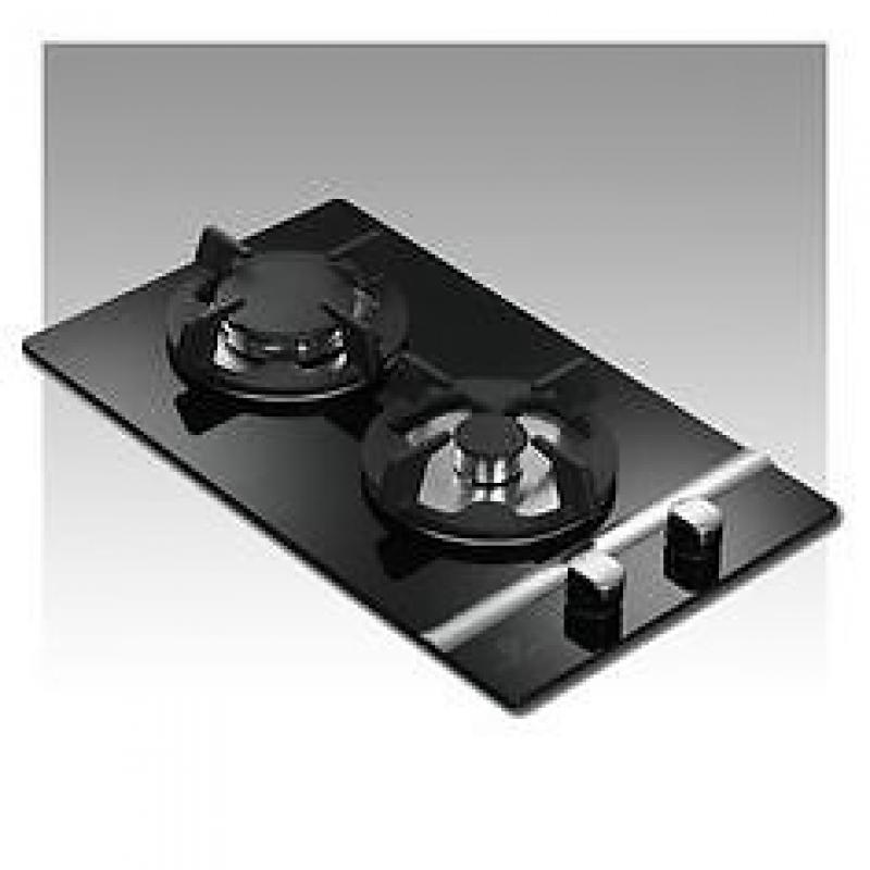 30cm two burner gas hob