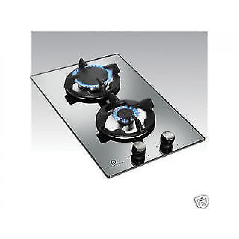 30cm two burner gas hob