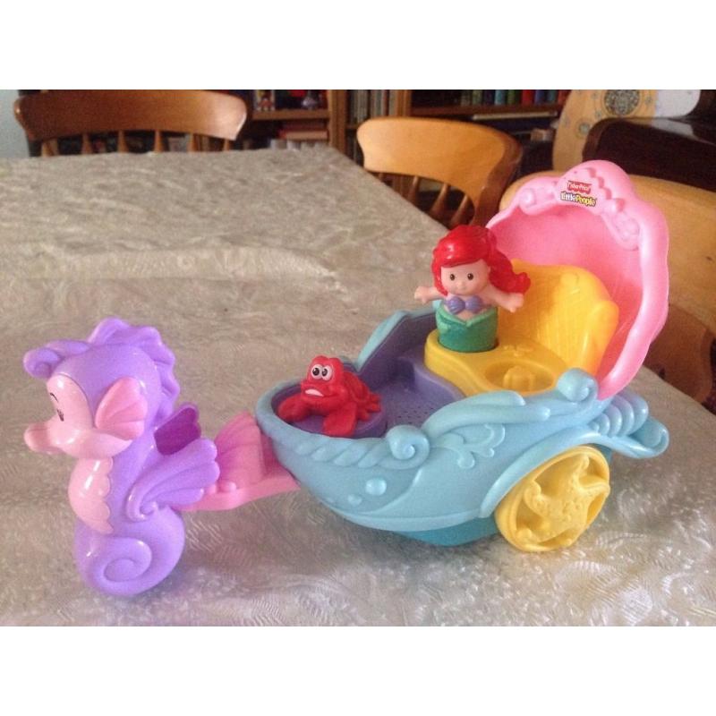 Fisher Price Little People Princess Ariel Coach
