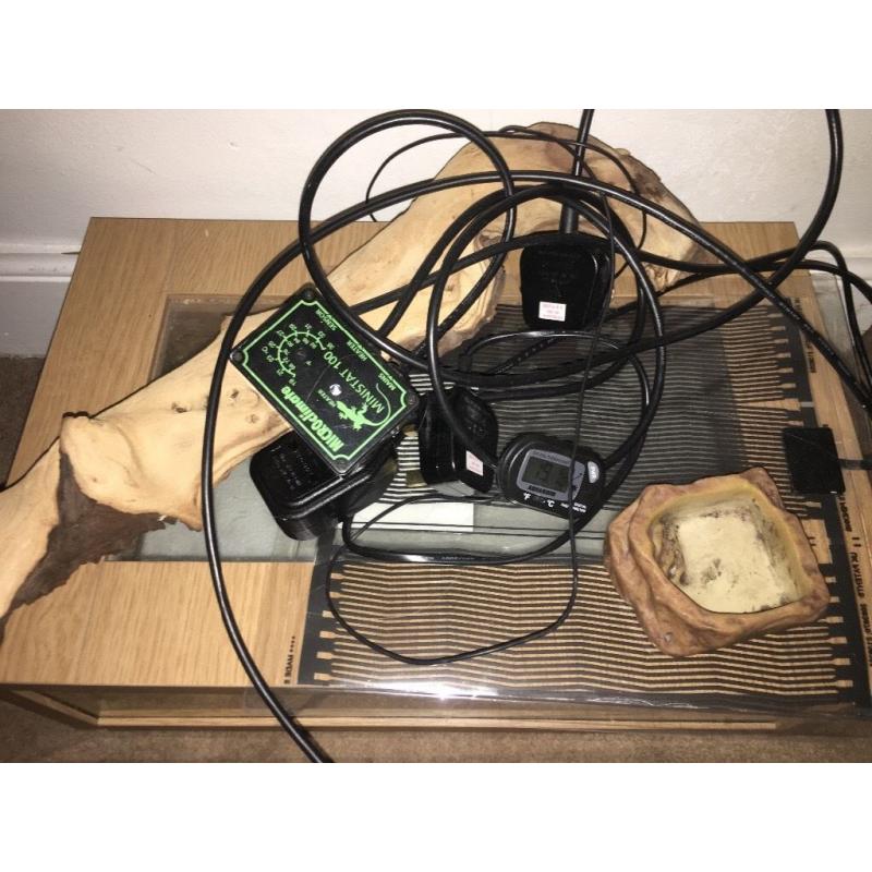 Reptile starter kit originally used for a corn snake