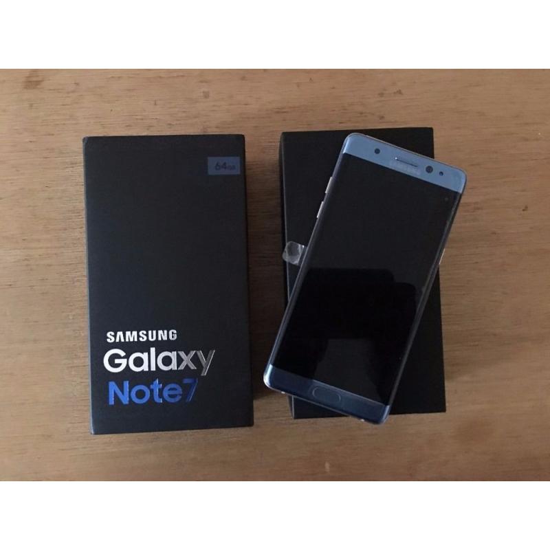 Brand New Samsung Galaxy 7 Note 64GB Coral Blue 2 Year Samsung Warranty Latest S7/S7 Edge