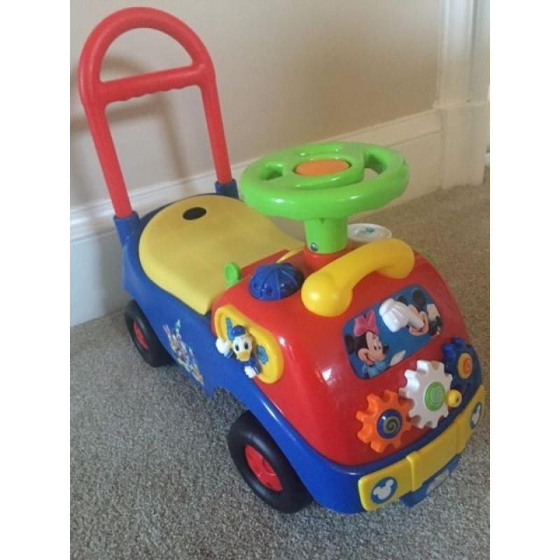 Mickey Mouse ride on car inc box