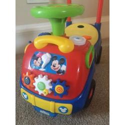 Mickey Mouse ride on car inc box