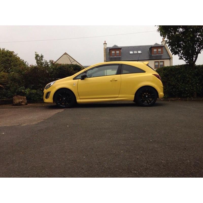 Yellow Limited edition Vauxhall corsa