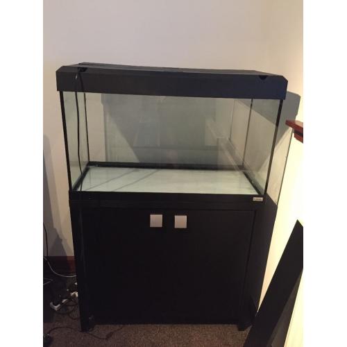 Fluval Roma 125 tank with cabinet & more