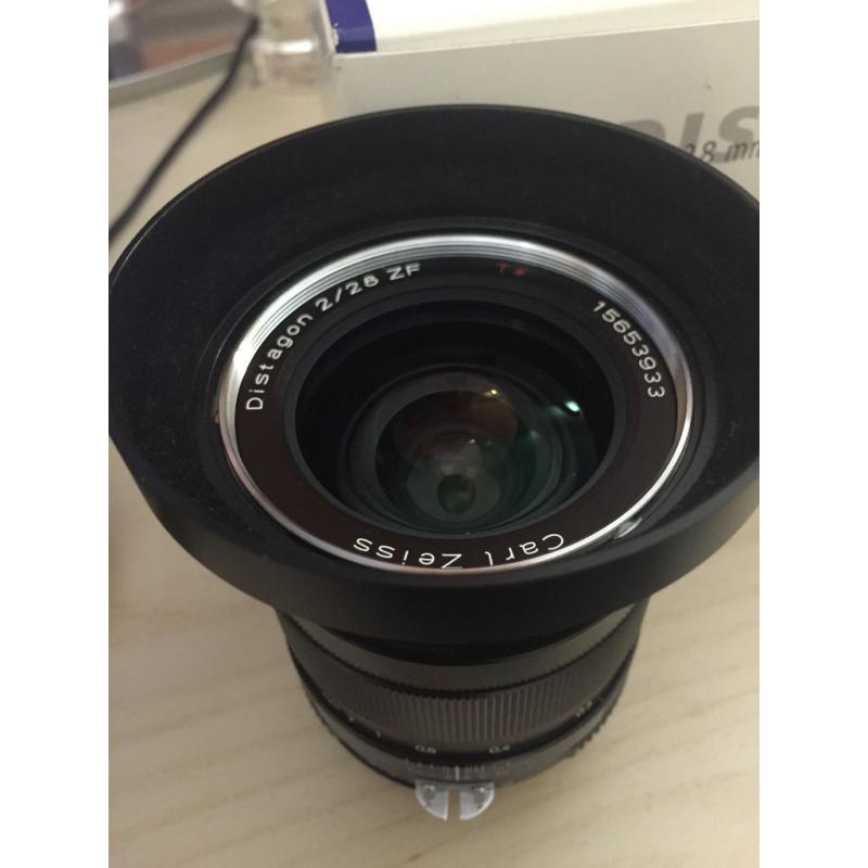 Zeiss 28mm f/2.0 ZF Distagon, Nikon mount, boxed, great condition