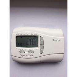 DRAYTON DIGISTAT + 2RF ROOM WIRELESS BATTERY THERMOSTAT AND MAINS DIGISTAT SCR