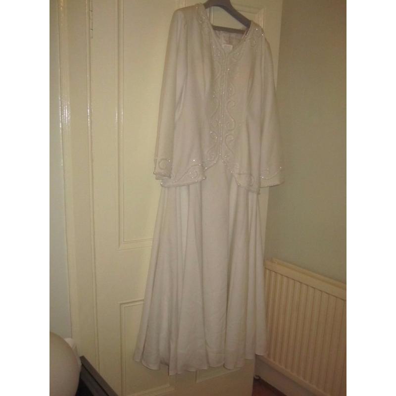 Forever Yours white wedding outfit, 1950's vintage clothing