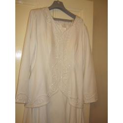 Forever Yours white wedding outfit, 1950's vintage clothing