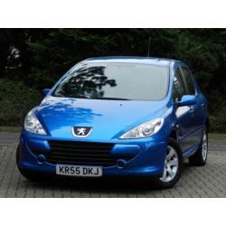 STUNNING 2005 PEUGEOT 307 S 1.6 5DR - LOW MILEAGE - FULL SERVICE HISTORY -MOT 12 MONTHS