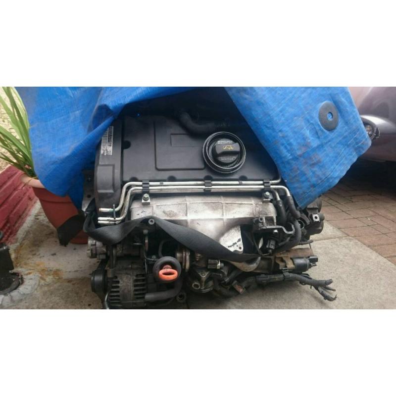 Golf gt tdi 2.0 140 bhp complete engine