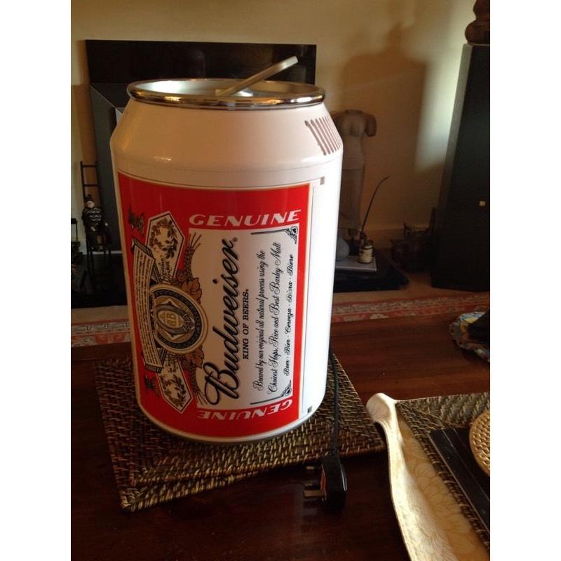 Budweiser fridge hold 6 cans