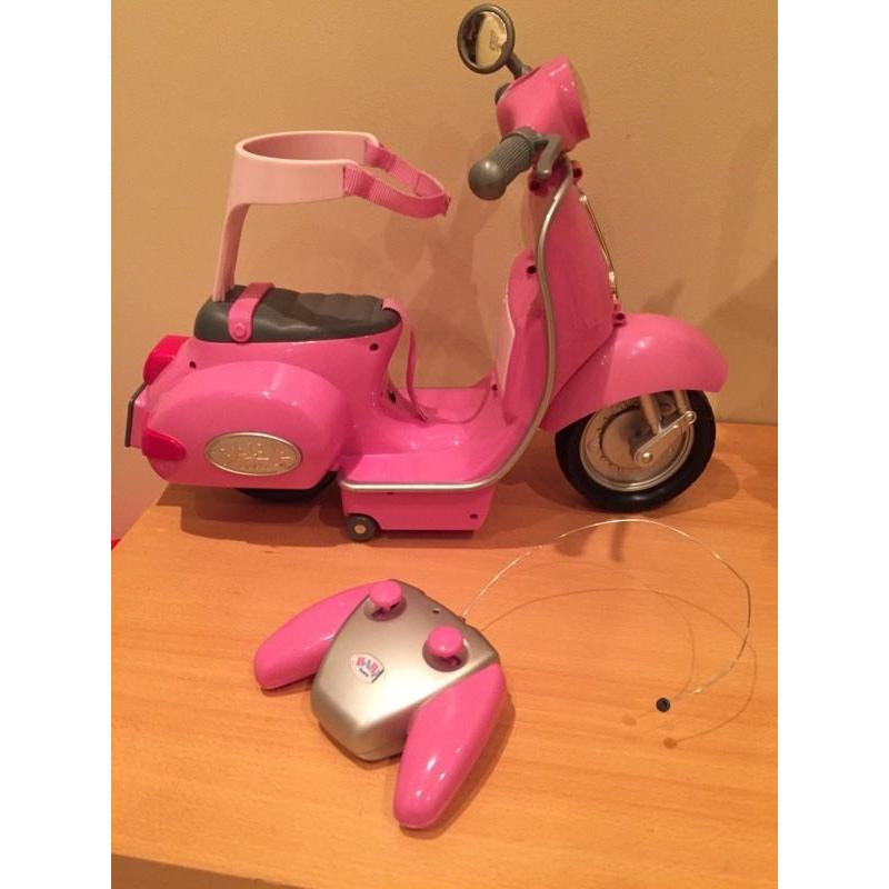 Baby born remote control motorbike