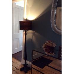 Leopard print standing lamp