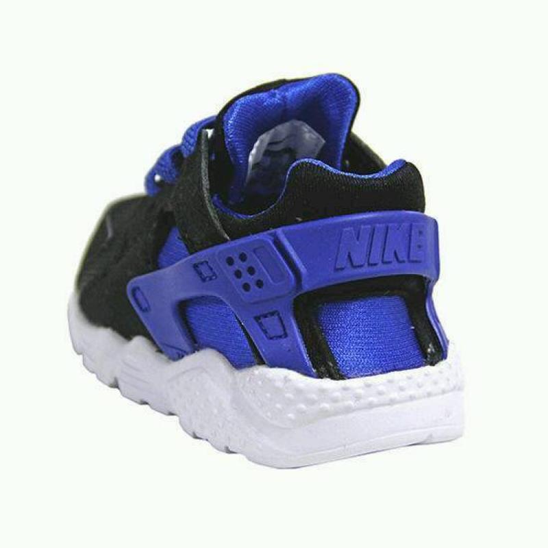 Nike Air Huarache Run TD Trainers Toddlers infant/Baby Black/Blue Shoes