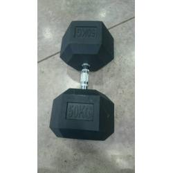 Hex dumbell set