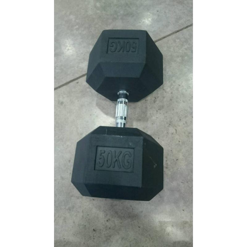 Hex dumbell set