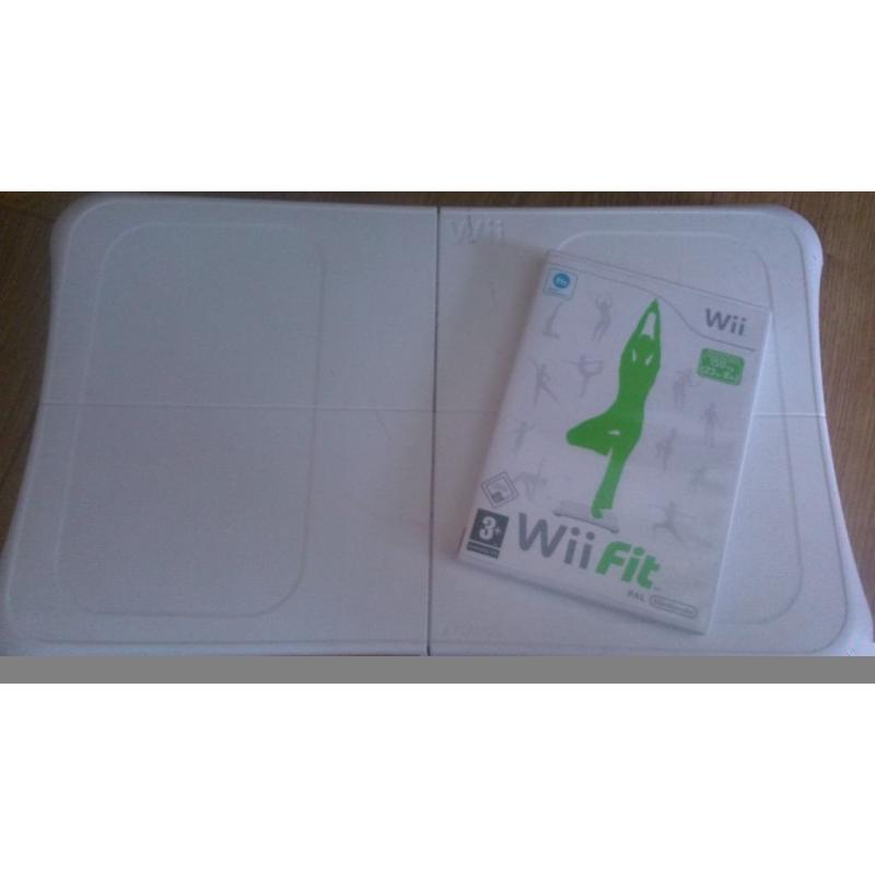 Wii fit board and game