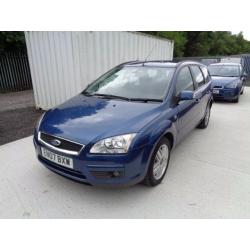 FORD FOCUS 1.8 GHIA 2007 PETROL 93,000 MILES 5 DOOR ESTATE BLUE MOT: 09/07/17 EXCELLENT CONDITION