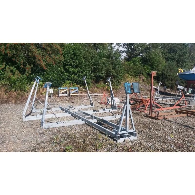 Yacht Cradle Jacobs 6 leg plus bow support galvanised dismantleable for transport collect Argyll
