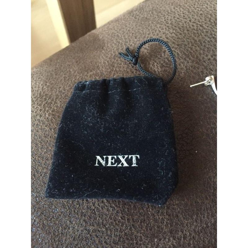 Silver earrings from next