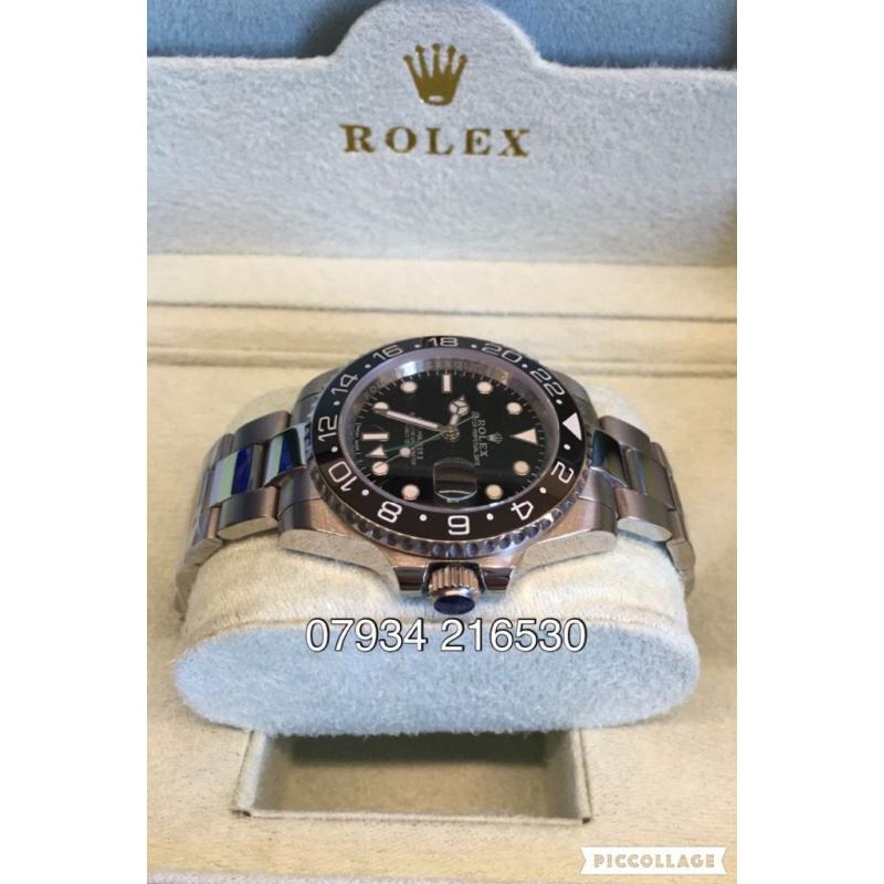 Rolex GMT master 2 luxury automatic aviation watch brand new in Swiss oyster box