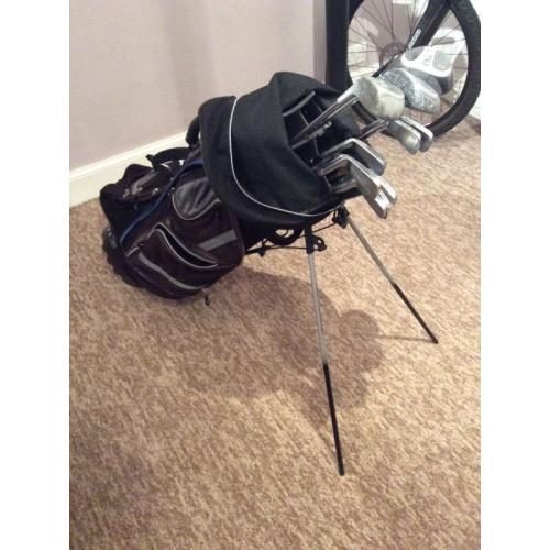Golf bag and clubs