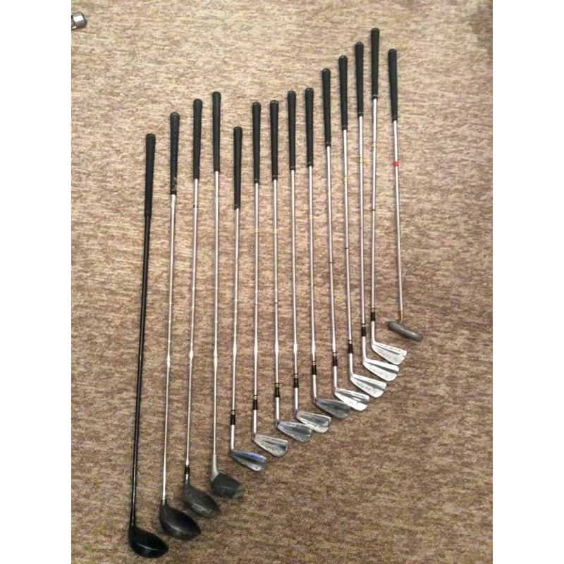 Golf bag and clubs