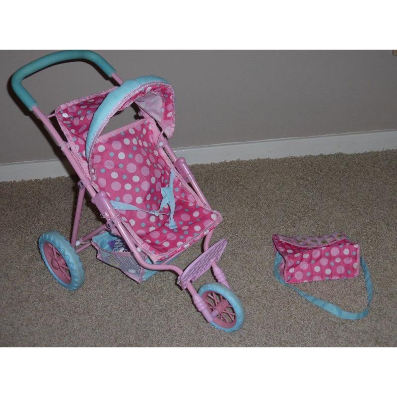 Baby doll/toy equipment - high chairs, buggy, car seat, bouncer etc