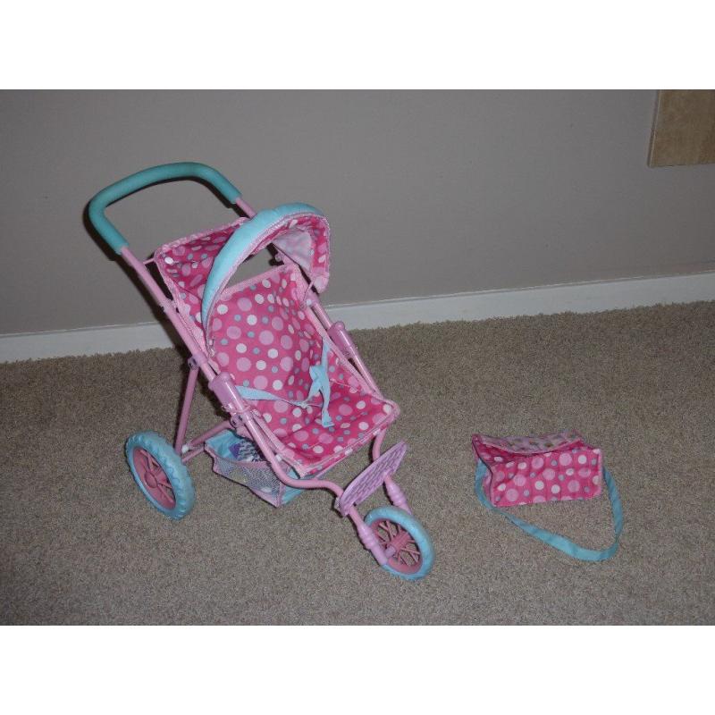 Baby doll/toy equipment - high chairs, buggy, car seat, bouncer etc