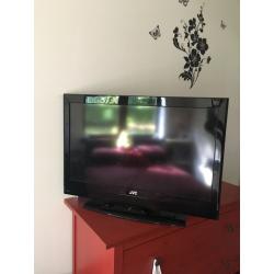 30" JVC black TV