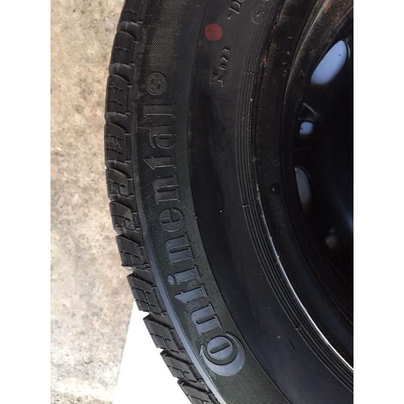 Brand New Continental Tyre & Rim 165/70 R14