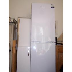 LEC Fridge Freezer, model TF60203W, colour white, unpackaged but otherwise new and unused