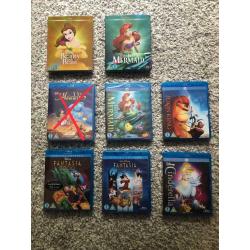 Various Disney blu-rays