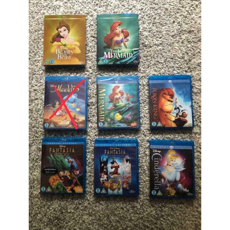 Various Disney blu-rays