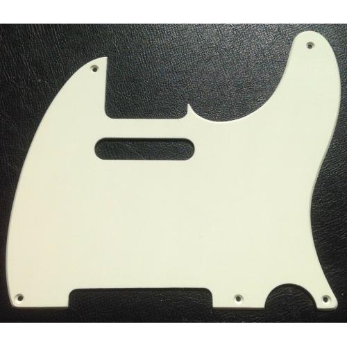 Telecaster Pickguard, Bevelled, 5 Hole, Aged White. New!